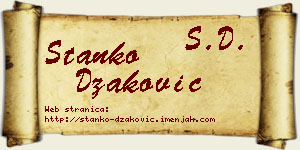 Stanko Džaković vizit kartica